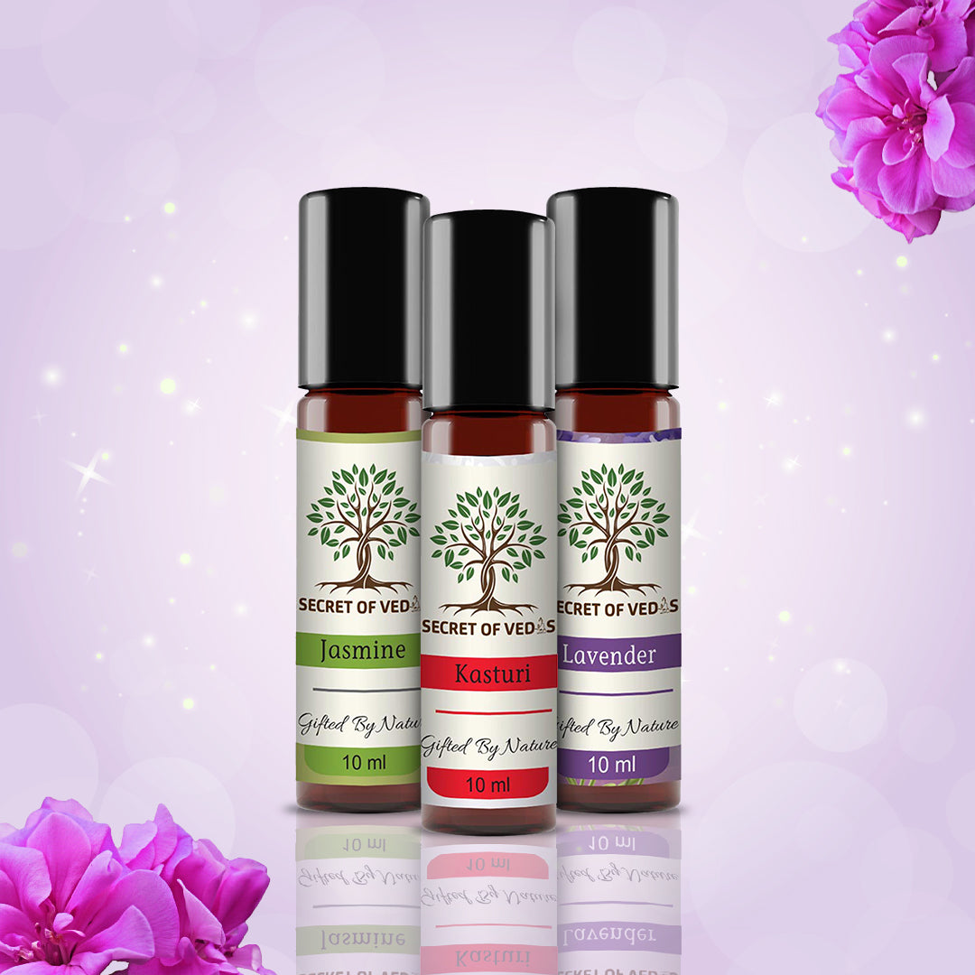 Jasmine, Kasturi and Lavender Attars