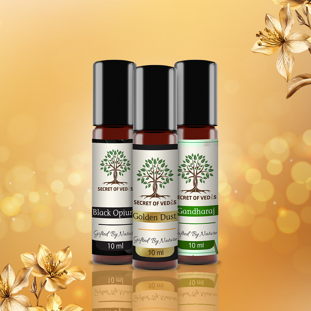 Black Opium, Golden Dust and Gandharaj Attars