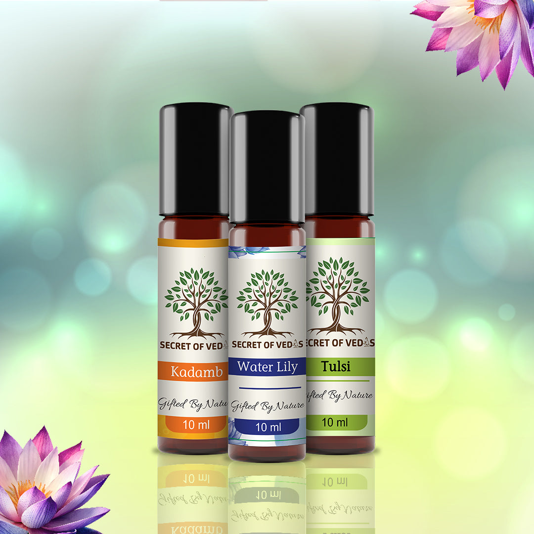 Kadamb, Water Lily and Tulsi Attars