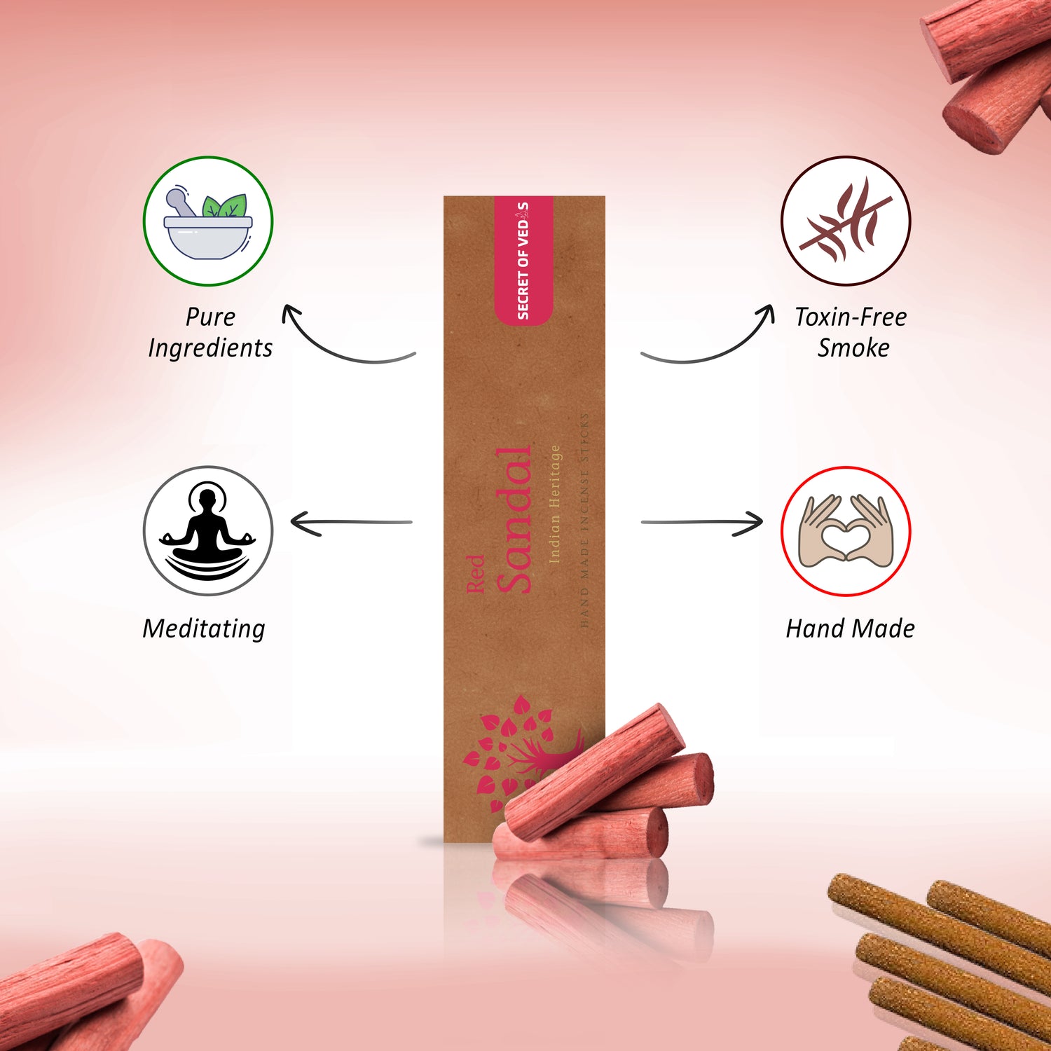 Red Sandal Agarbatti