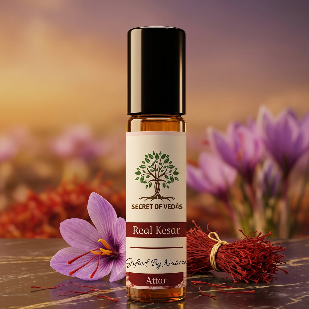 Attar Trio – Royal Collection [Vrindavan Musk, Rose Oudh and Real Kesar Attars]
