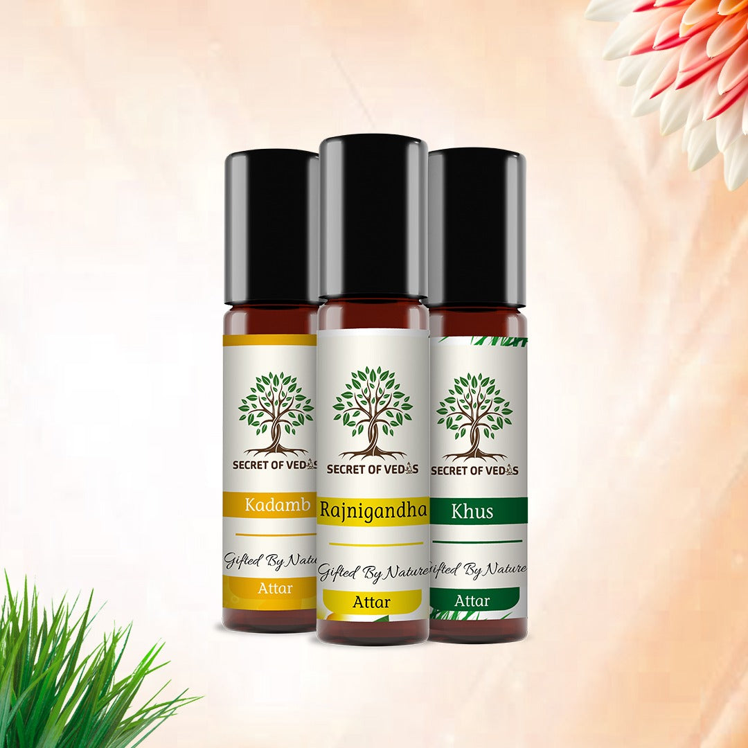 Attar Combo - Kadamb Attar, Rajnigandha Attar & Khush Attar